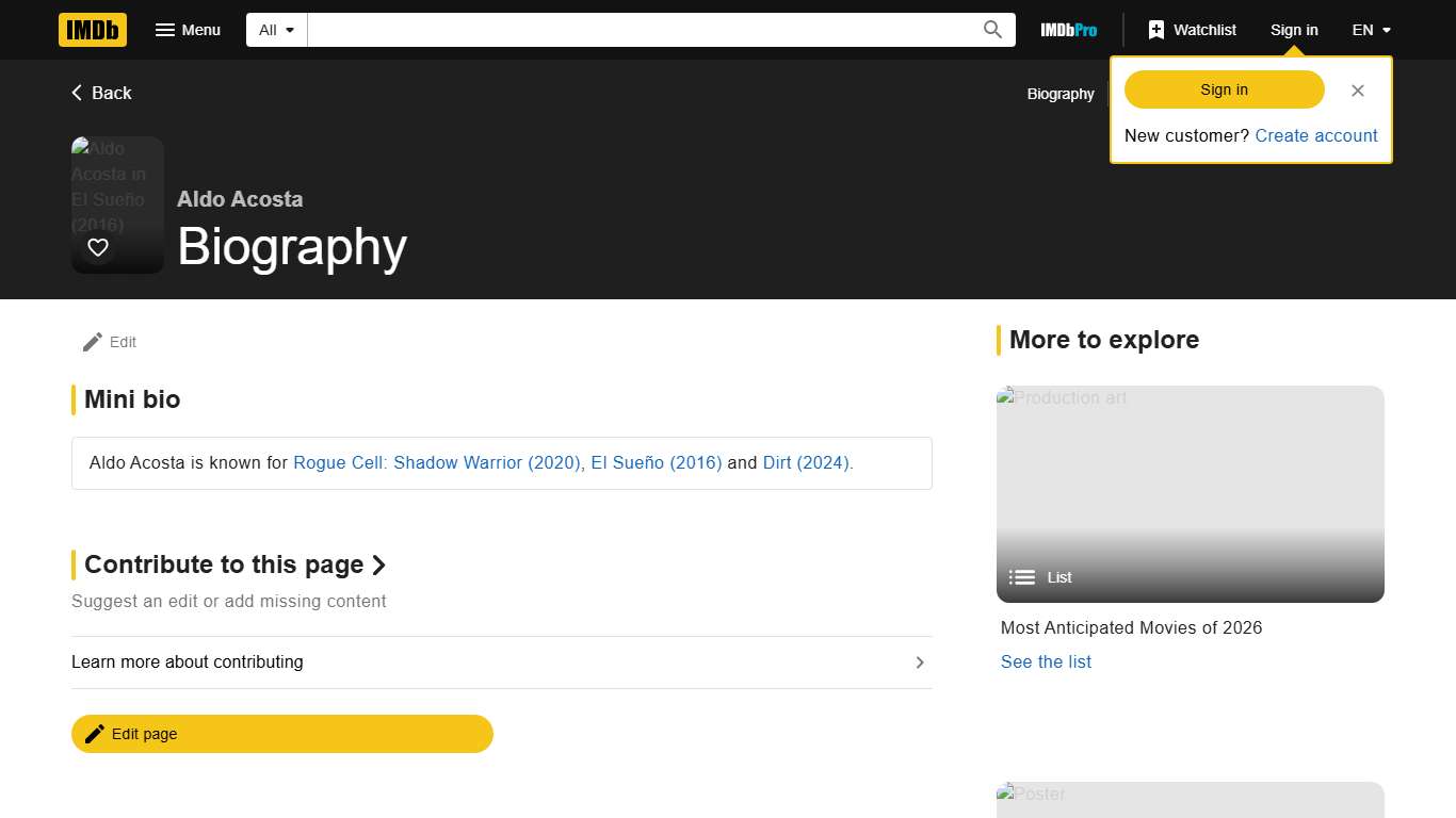 Aldo Acosta - Biography - IMDb